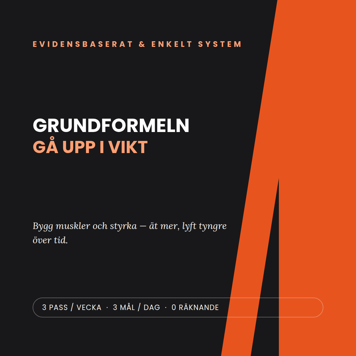 Grundformeln — Gå upp i vikt